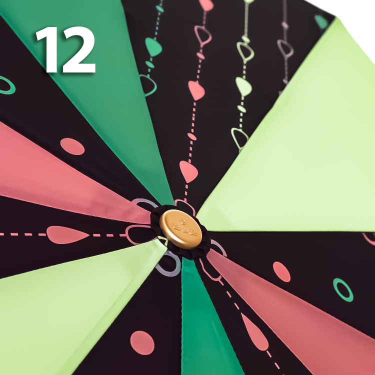 Зонт Три Слона L-3121 (D/25) 18758 Горошины, Зеленый