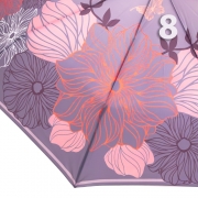 Зонт Три Слона L-3680 (B) 18011 Цветы Графика серый, женский