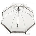 Зонт детский прозрачный Fulton C603 003 Серебряный кант