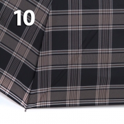 Зонт Три Слона M-6155 (17889) Клетка Черный, семейный с увеличенным куполом