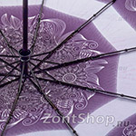 Зонт женский Zest 23966 6611 Узоры Цветы