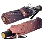 Зонт Три Слона L-3992 (A) 18183 Горох Полоска коричневый