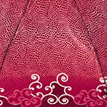 Зонт женский Doppler 74660 FG 19 8451 Classic Узоры по краю красный (сатин)