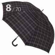 Зонт трость Три Слона M2182 (L) 11461 Клетка (гладкая ручка)
