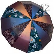 Зонт Три Слона L-3121 (C/25) 18752 Цветы, Коричневый