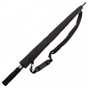 Зонт трость AMEYOKE L75 STORM (01) Черный (наконечник металл)