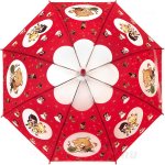 Зонт детский со свистком Torm 14805-1 13151 Аниме красный полупрозрачный