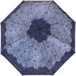 Зонт женский Doppler 74660 FGCE Magic Mini Big Carbon Lace 13507 Ажурные пейсли синий (сатин)