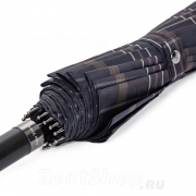 Большой зонт трость Ame Yoke L70-СH (17) Синий Клетка
