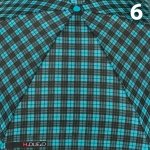 Зонт женский H.DUE.O H224 (08) 14664 Клетка Голубой