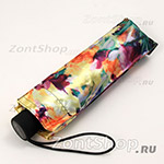 Зонт женский плоский Три слона 835 1773 Желтые цветы (полный автомат) сатин