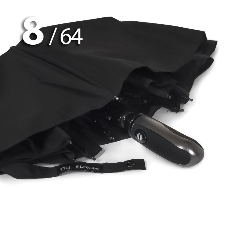 Зонт Три слона M6800 Черный, мужской