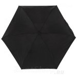 Компактный плоский зонт Fulton L369 01 Черный, стильный