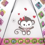 Зонт детский со свистком Torm 14804 13144 Игрушечные обезьянки полу-прозрачный