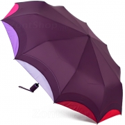 Зонт женский Diniya 2735 (16285) Фиолетовый, кант-мультиколор