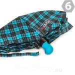 Зонт женский H.DUE.O H224 (08) 14664 Клетка Голубой