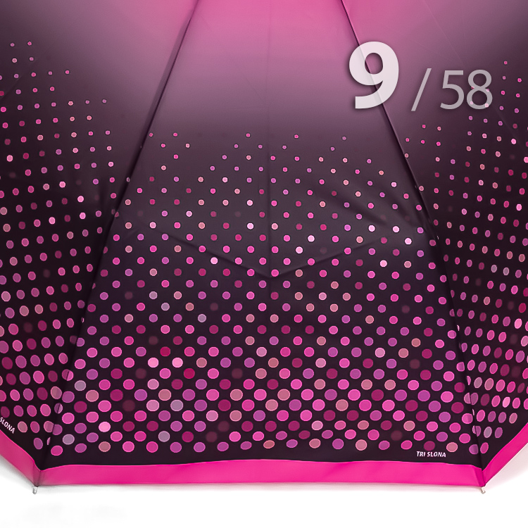 Зонт Три Слона L-3991 (D) 18052 Горох Розовый