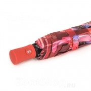Зонт женский DripDrop 998 (14557) Дыхание природы красный (сатин)