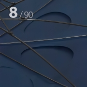 Зонт трость Ame Yoke L90-STORM (02) Синий,  очень большой купол, воздушный клапан, чехол на лямке