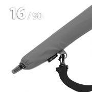 Зонт трость Ame Yoke L90-16 (03) Серый (очень большой купол, чехол на лямке, 16--спиц)