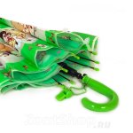 Зонт детский со свистком Torm 14805-1 13150 Аниме зеленый полупрозрачный