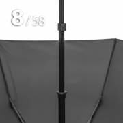 Зонт Три Слона M-8606 Аккумуляторный в тубусе Черный