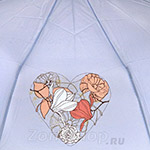 Зонт женский Airton однотонный 3631 10175 Сердце на голубом