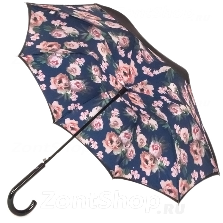 Зонт трость женский Fulton L754 3855 Цветущая роза (двусторонний)