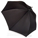 Надежный с усиленным, стальным каркасом зонт трость мужской DOPPLER 74967 (9777) Полоса Черный