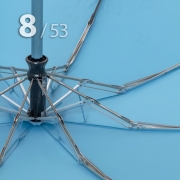 Зонт Три Слона L-4898 (C) 17909 Цветы Графика Голубой, компактный облегченный