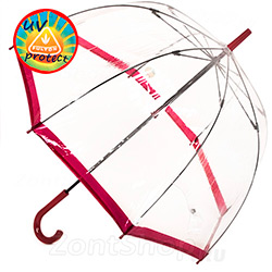 Зонт трость прозрачный от солнца и дождя Fulton L783